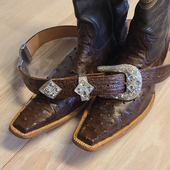 Mens Boots and Belt